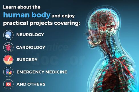 Medical Kit for Future Doctors, Nurses, Surgeons, & Paramedics with an Introductory Medical Training Course & an Examination Doctor Kit for Completing 60 Practical Projects - The Apprentice Doctor in Saudi Arabia