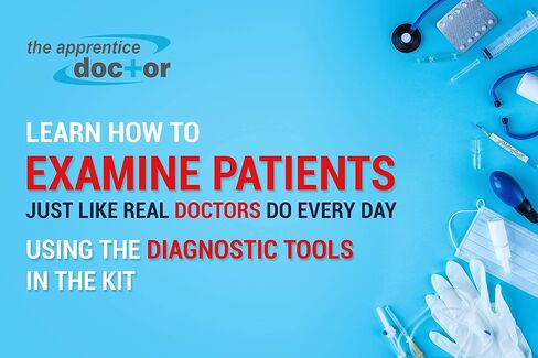 Medical Kit for Future Doctors, Nurses, Surgeons, & Paramedics with an Introductory Medical Training Course & an Examination Doctor Kit for Completing 60 Practical Projects - The Apprentice Doctor in Saudi Arabia