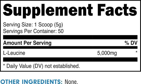 باكد أب إل-ليوسين 5000 ملجم لكل حصة، أساسيات (50 حصة، 250 جرام مسحوق) in Kuwait
