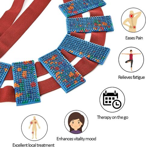 LYAPKO Acupuncture Belt KID 3.5 Ag 960 Needles 6 Plates with 2 Adjustable Belts. Premium Acupressure Massager for Adults and Children Unique Patented Therapy Massage Tool in Saudi Arabia
