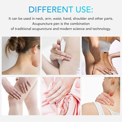 قلم الوخز بالابر من كوود، قلم تدليك بالنبض 5 في 1، قلم تدليك الكتروني قابل لاعادة الشحن بمنفذ USB، قلم تدليك الكتروني لتخفيف الالم in Kuwait