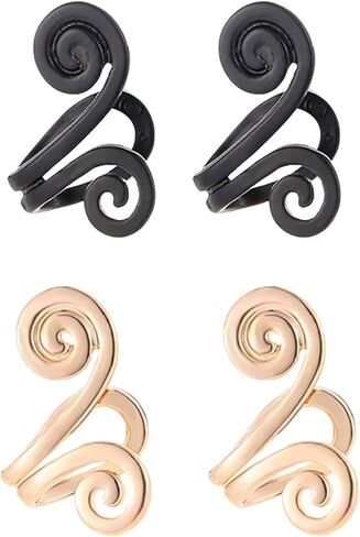 2 Pairs Zunis Acupressure SLI-mm-in Earrings,Non Pierced Ears Earrings for Acupressure,Acupressure Earrings,Earrings Ear Cuff Clip for Women Men in Kuwait