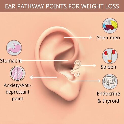 2 Pairs Zunis Acupressure SLI-mm-in Earrings,Non Pierced Ears Earrings for Acupressure,Acupressure Earrings,Earrings Ear Cuff Clip for Women Men in Kuwait