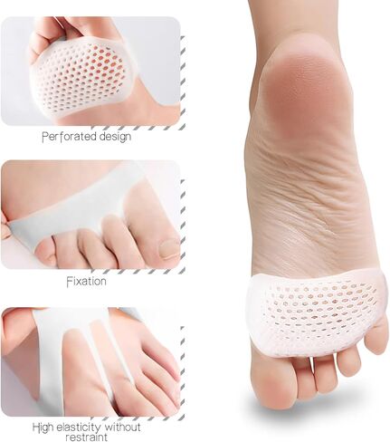 10 Pcs Foot Cushion for Ball of Feet, Metarsal Foot Pads for Women, Forefoot Pads for Women, Foot Pads Ball of Foot Pain in Kuwait
