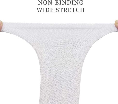 جوارب LIN PERFORMANCE لمرضى السكري والدورة الدموية غير ملزمة للرجال، 4 أزواج (13-15، أبيض) in Kuwait