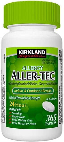 Kirkland Signature Aller-Tec Cetirizine Hydrochloride Tablets, 10 mg, 365 Count in Saudi Arabia