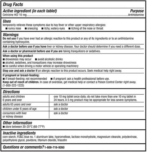 Kirkland Signature Aller-Tec Cetirizine Hydrochloride Tablets, 10 mg, 365 Count in Saudi Arabia