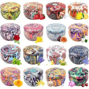 EUPNHY 16 Pack Scented Candles Gift Set 2.5oz Strong Fragrance Aromatherapy Candle Set Soy Wax Decorative Candles for Home Scented Bath and Body Works Candles Relaxation Gifts for Women. in Kuwait