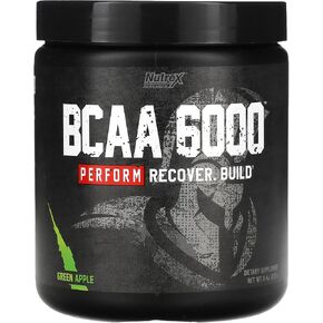 Nutrex Research - BCAA Powder 6000 Amino Acid - 6 Grams of BCAAs Amino Acids Supplement for Post Workout Recovery & Muscle Growth - Amino Energy Workout Recovery Drink (Fruit Punch - 30 Servings) in Kuwait