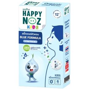 Happy Noz, Organic Onion Sticker with Tea Tree Oil, for Relieving Allergy and stuffy Nose, Safe for Baby and Easy to use, just Stick on Clothes or mask. 6 Patches/Box with 12 Hours Duration in Saudi Arabia