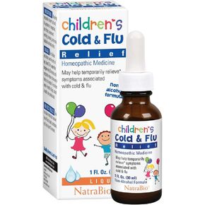 الطب المثلي لتخفيف نزلات البرد والأنفلونزا من NatraBio | الأطفال والرضع 4 أشهر فما فوق | احتقان، التهاب الحلق، غثيان، عطس، أوجاع | بدون سكر، بدون آثار جانبية ولا يسبب النعاس | 1 أونصة سائلة in Kuwait
