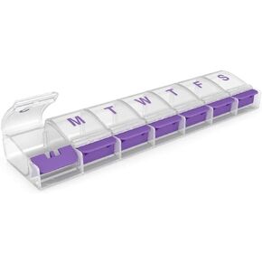 7 DAY PILL ORGANIZER: AM/PM compartments help you to easily plan and distribute your daily doses in Saudi Arabia