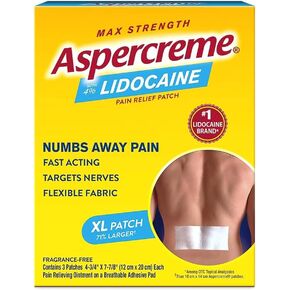 Aspercreme Lidocaine Patches XL - 3 Each, Pack of 5 in Kuwait