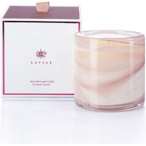 Lapule Luxury Orange Blossom Scented Candle in Handblown Decorative Glass Jar | Long Burning Aromatherapy Soy Wax Candles with Natural Fragrance Essential Oils | for Women Gifts | Home and Bath Decor in Saudi Arabia