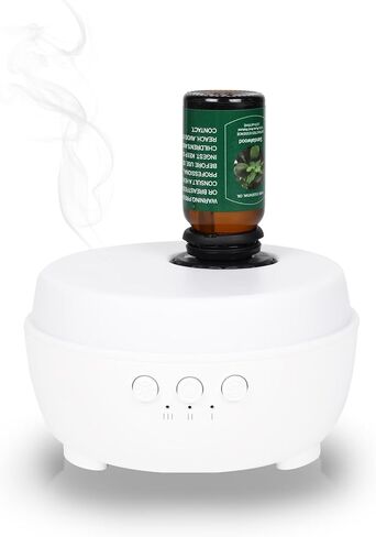 موزع روائح الزيوت العطرية بدون ماء من HAPPTWS - وضع رذاذ ثلاثي السرعات، مصابيح LED بـ 7 ألوان، تصميم قابل لإعادة الشحن، متوافق مع أنواع مختلفة من الزيوت العطرية - مناسب لغرف النوم وغرف المعيشة in Kuwait