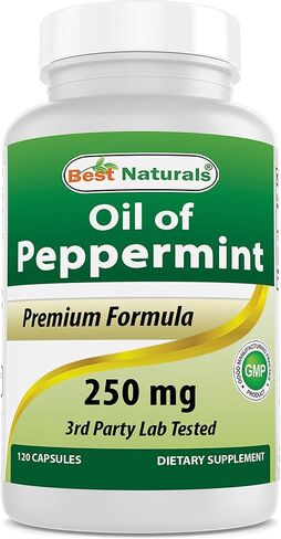 Best Naturals Peppermint Oil 250 mg 120 Capsules (120 Count (Pack of 3)) in Saudi Arabia