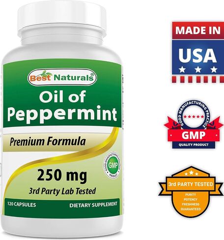 Best Naturals Peppermint Oil 250 mg 120 Capsules (120 Count (Pack of 3)) in Saudi Arabia