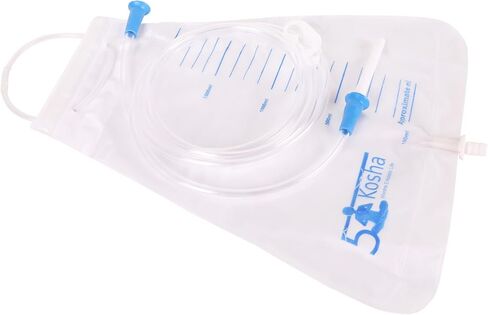 مجموعة حقيبة حقنة شرجية اقتصادية للغاية من 5KOSHA (2 كوارت) - خالية من مادة BPA واللاتكس - قابلة للطي وصغيرة الحجم (عبوة من قطعة واحدة) in Saudi Arabia