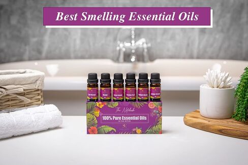 Essential Oils Set - Top 6 Natural Aromatherapy Oils for Diffusers Humidifier Massage Sleep Skin & Hair Care DIY Candle and Soap Making Gifts | 10 ML (The Notebook) in Saudi Arabia