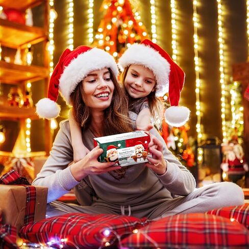 Christmas Snowman Aromatherapy Gift Set Small 4.4oz Apple &Cinnamon and Cedar Scented Decorative Candles for Women Soy Stress Relief Candles for Home, 2 Packs in Kuwait