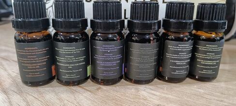 Florona USDA Organic Essential Oil Gift Set of 6-1 fl oz (10 ml x 6) Therapeutic Grade for Diffuser Aromatherapy- Lemongrass, Cinnamon, Sweet Orange, Peppermint, Eucalyptus in Kuwait