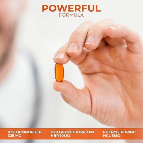 TIME-CAP LABS, INC. علاج نزلات البرد والأنفلونزا في الوقت المناسب أثناء النهار - للبالغين والأطفال بعمر 12 عامًا فما فوق مع ما يعادل العلامة التجارية الوطنية - عدد 48 من المواد الهلامية الناعمة in Kuwait