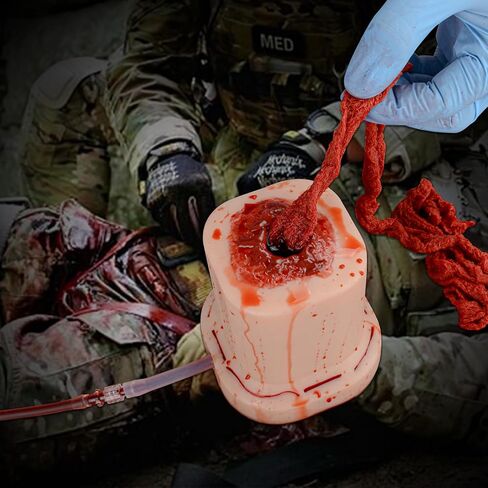 MedEduQuest Gunshot Wound Packing Trainer kit, Stop The Bleed Training Kit, Bleed Control Kit for Medical Classes - Carrying Case in Saudi Arabia