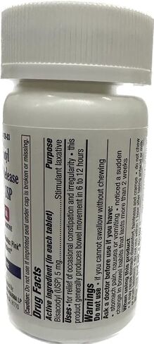 Bisacodyl 5mg Delayed Release Tablet USP -Pink, 100ct, Stimulant Laxative by Apnar Pharma in Saudi Arabia