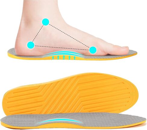 Corrective Over Supination Shoe Inserts,Women and Men High Arch Support, Heel Wedge Orthotic Inserts for Foot Alignment,Bow Legs,Flat Feet,O/X Leg,Knock-Knees (Size : 43-44) in Saudi Arabia