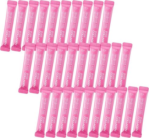 NEWTREE EverCollagen Time Low Molecular Fish Marine Collagen Powder Sticks Packets Taking Without Water, Korean Collagen Supplements for Hair, Nails, Skin Health & Beauty, 30 Sticks in Saudi Arabia