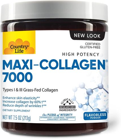 Country Life Maxi-Collagen Powder, 0.2lbs, Certified Gluten Free in Saudi Arabia