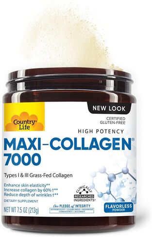 Country Life Maxi-Collagen Powder, 0.2lbs, Certified Gluten Free in Saudi Arabia