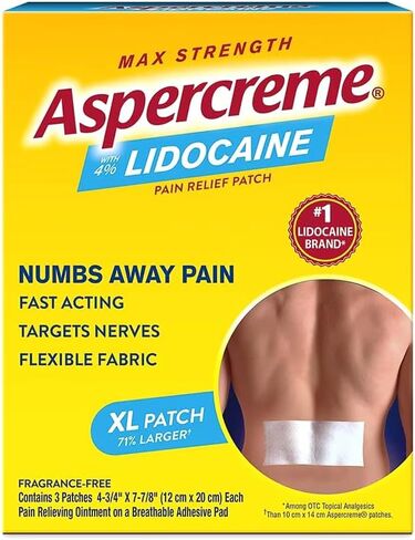 Aspercreme Lidocaine Patches XL - 3 Each, Pack of 5 in Kuwait