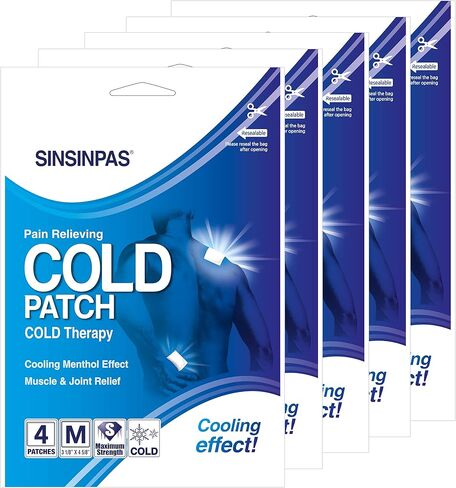 Cold Pain Relieving Patch, 5 Pack, (20 Patches Total) in Kuwait
