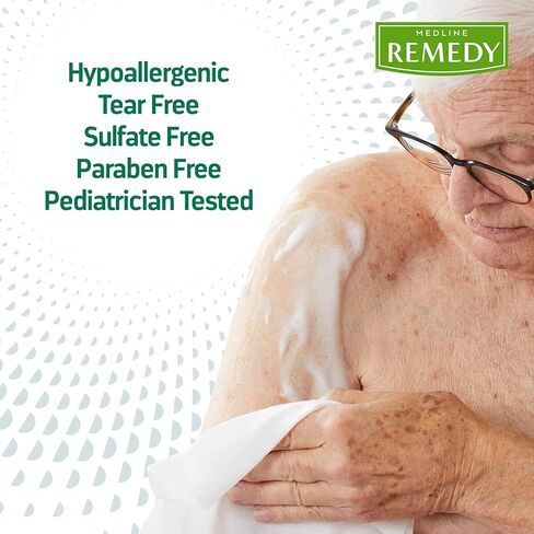 منظف ​​رغوي طبي بدون شطف من ميدلاين ريميدي، رائحة الفانيليا (4 أونصة سائلة)، شامبو بدون شطف ومنظف للجسم للبشرة الحساسة، مرطب، خالي من البارابين والكبريتات، للوجه والجسم والشعر، لجميع الأعمار in Kuwait