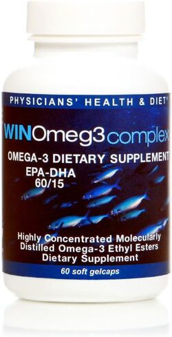 WINomeg3complex 60/15 EPA - DHA من الدرجة الصيدلانية أوميجا 3 (60 قطعة/30 حصة) 1080 مجم EPA in Saudi Arabia