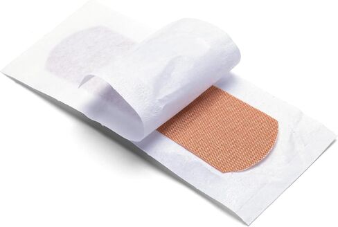200 Fabric Flexible Adhesive Bandage Strips - 3" x 3/4" Breathable Bandages with Non-Stick Pad - Latex Free for First Aid Kit Wound Care and Protection (2 Packs of 100) in Kuwait
