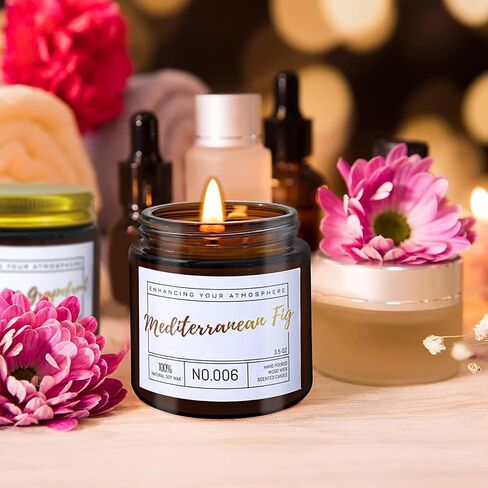 6 Pack Candle Gift Set, Candles for Women/Mom, Aromatherapy Soy Wax Jar Candles for Home Scented, Stress Relief Scented Candle Set for Christmas, Thanksgiving, Birthday,Valentine's Day in Saudi Arabia
