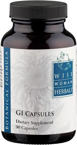 Wise Woman Herbals – GI Capsules – 90 Capsules - All-Natural Supplement for Digestion Support, Promotes Healthy Intestinal Function, Gastrointestinal Health Aid in Kuwait