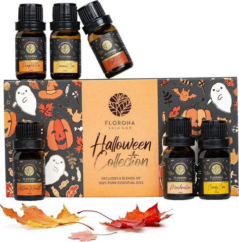 Florona Halloween Premium Quality Fragrance Oil Gift Set of 6-1 fl oz (10 ml x 6) in Kuwait