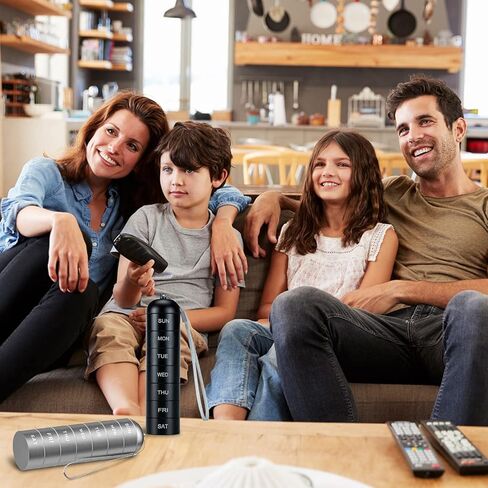 Metal Pill Organizer Weekly - Betife Stackable Waterproof Travel Pill Box, Portable Aluminum Alloy 7 Day Pill Case, Moisture Proof BPA Free Pill container to Hold Medicine, Vitamins, Supplements in Kuwait