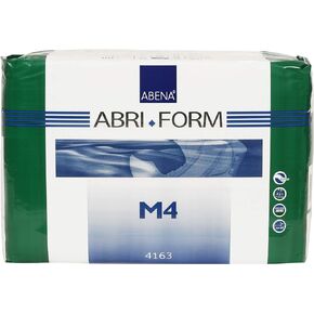 Abena Abri-Form Comfort Plastic-Backed Briefs, Level 4, (Medium To Large Sizes) Large, 12 Count