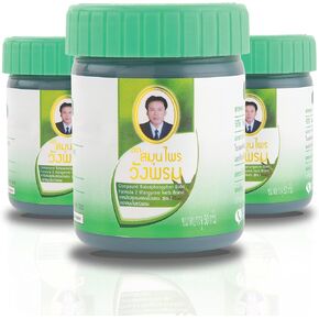 Wang Prom Herbal Balm 50g (Pack of 3) (White)