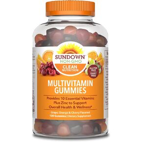 أقراص Sundown متعددة الفيتامينات للبالغين مع فيتامين C وD3 والزنك لصحة المناعة، 120 قرصًا in Kuwait