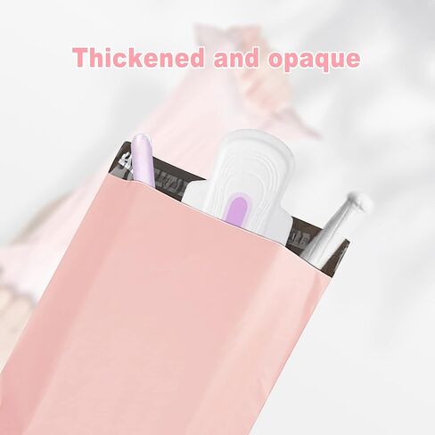 أكياس التخلص من الدورة الشهرية، 200 عبوة من أكياس التخلص من المناديل الأنثوية، سميكة مقاومة للتسرب، شرائط ذاتية اللصق تغلق الرائحة، أكياس التخلص الصحية النسائية الوردية تخفي السدادات القطنية، والسدادات القطنية، ومناشف سلس البول in Kuwait