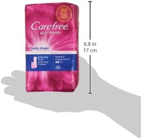 Carefree Body Shape Extra Long Unscented, 36-count (Pack of 2) in Kuwait