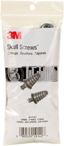 3M Skull Screws Corded Earplugs in Small Pack VP-P1301, 4 Pair/Pack in Saudi Arabia
