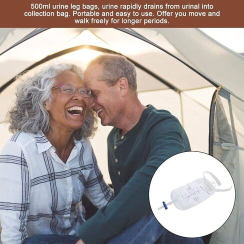 كيس بول، سروال سلس البول يمكن ارتداؤه للرجال، نظام مبولة مع حقيبة تجميع محمولة مانعة للتسرب، حامل قسطرة تبول للساق، حقيبة مبولة للرجال، حقيبة بول، سروال لسلس البول لكبار السن in Kuwait