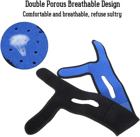 حزام دعم الفك، حزام رفع الوجه قابل للتعديل لحزام الذقن للرجال والنساء أثناء النوم أثناء الشخير in Kuwait