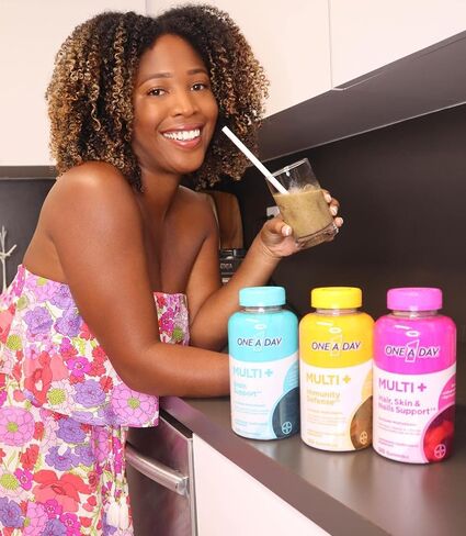 ون ا داي مالتي بلس للشعر والبشرة والاظافر، فيتامينات متعددة + تعزيز الدعم لشعر صحي وبشرة واظافر مع البيوتين وفيتامينات ايه وسي واي والزنك، 120 قطعة (كمية تكفي لمدة شهرين) in Kuwait